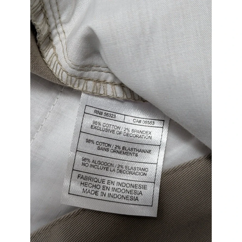 Nike Team Men's Will Chino Pants Tan 36 Cotton Spandex Pleated Unhemmed Golf NWT